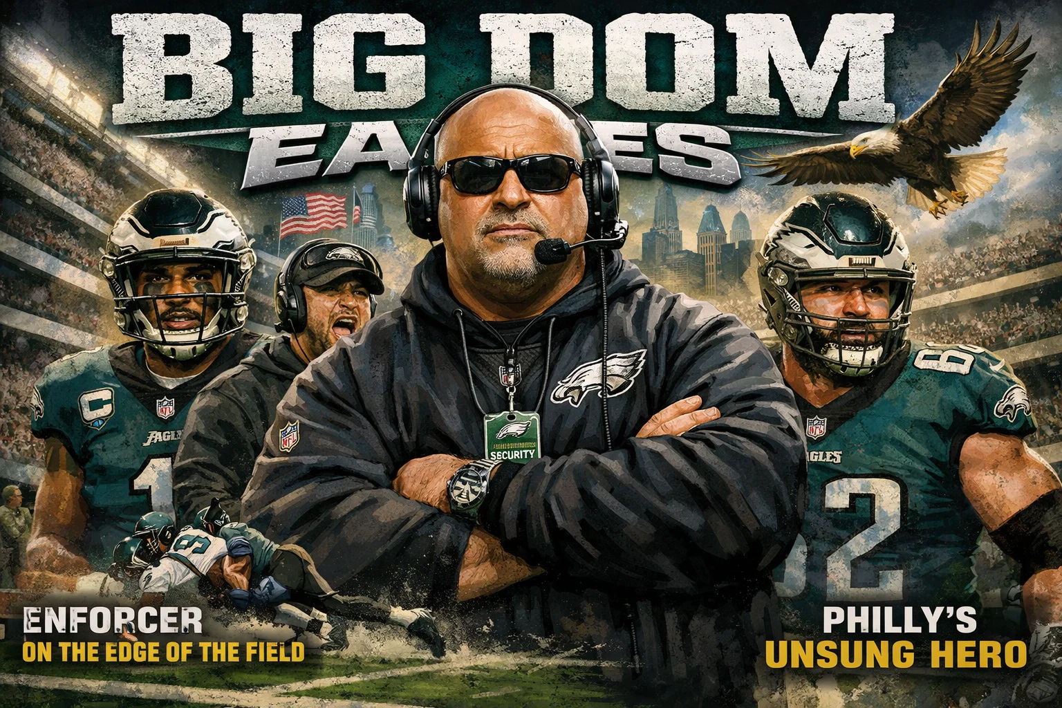 Big Dom Eagles: The Sideline Legend Protecting Philly’s Birds - Fapelli